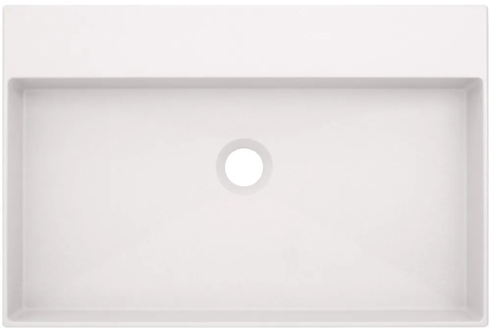 Lavoar pe blat Deante Correo alb 40x60cm