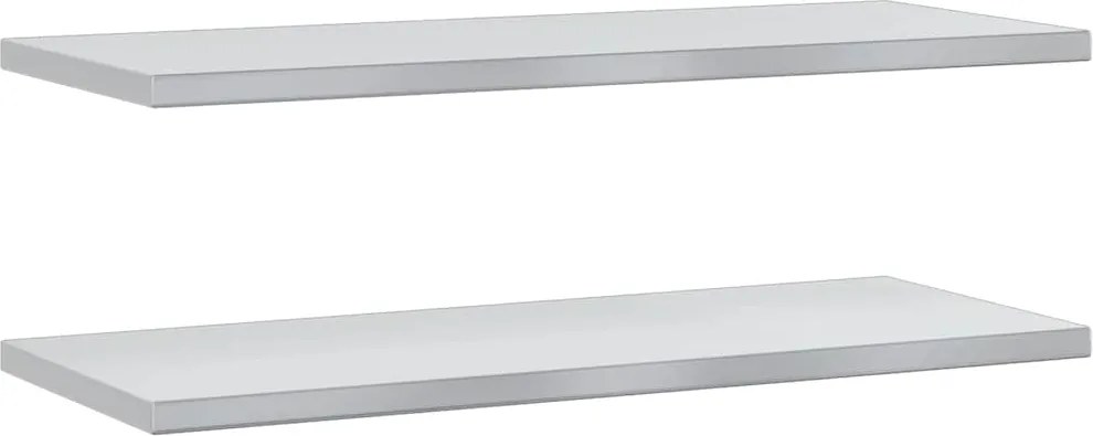 vidaXL Rafturi de perete 2 buc., 100x40x3 cm, argintiu oțel inoxidabil