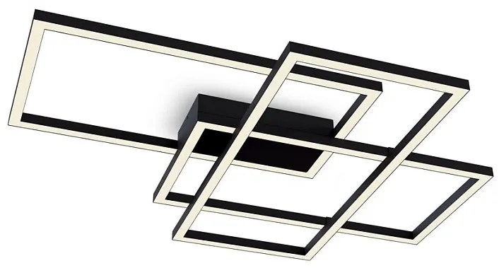 Lustra LED aplicata design modern Rida neagra