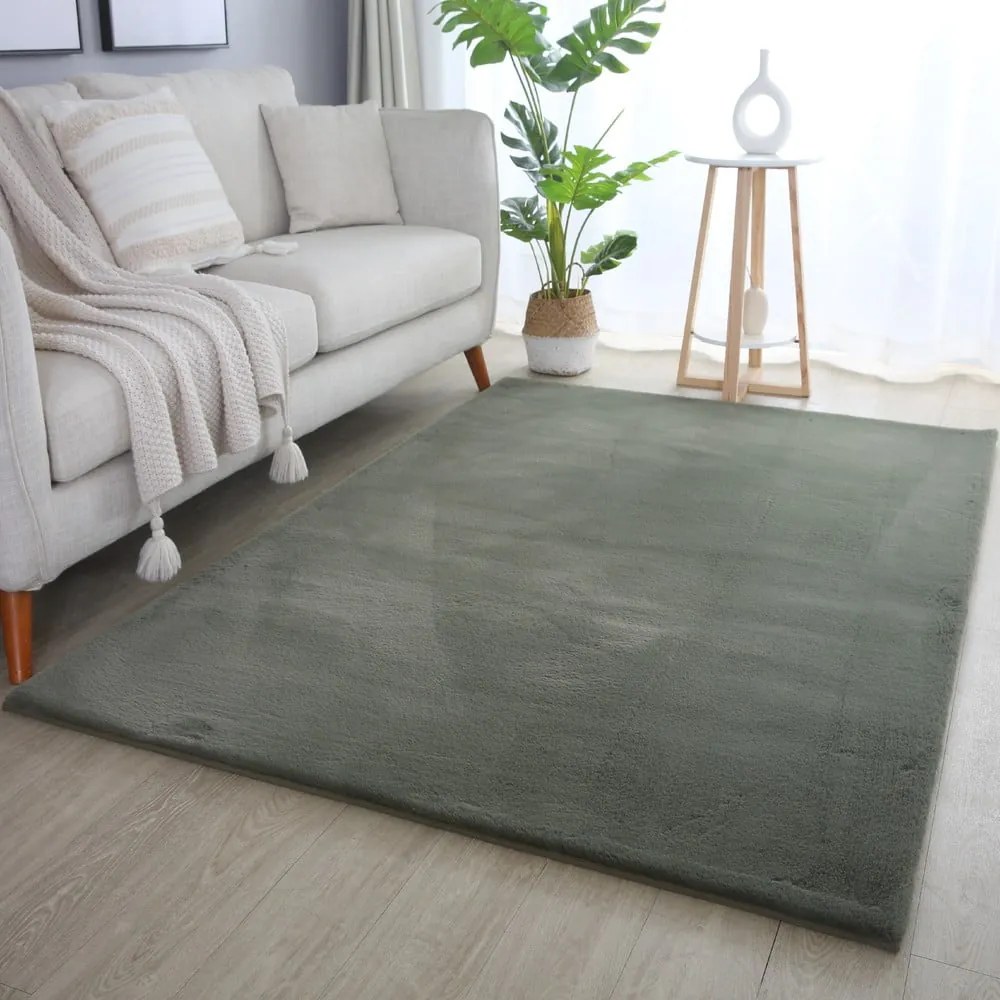 Covor verde lavabil 200x290 cm Pouffy – Ayyildiz Carpets