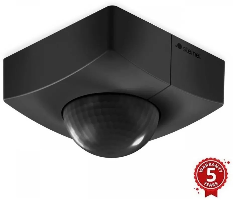 Senzor de mișcare IS 3360 40m COM1 IP54 negru pătrat Steinel 068523