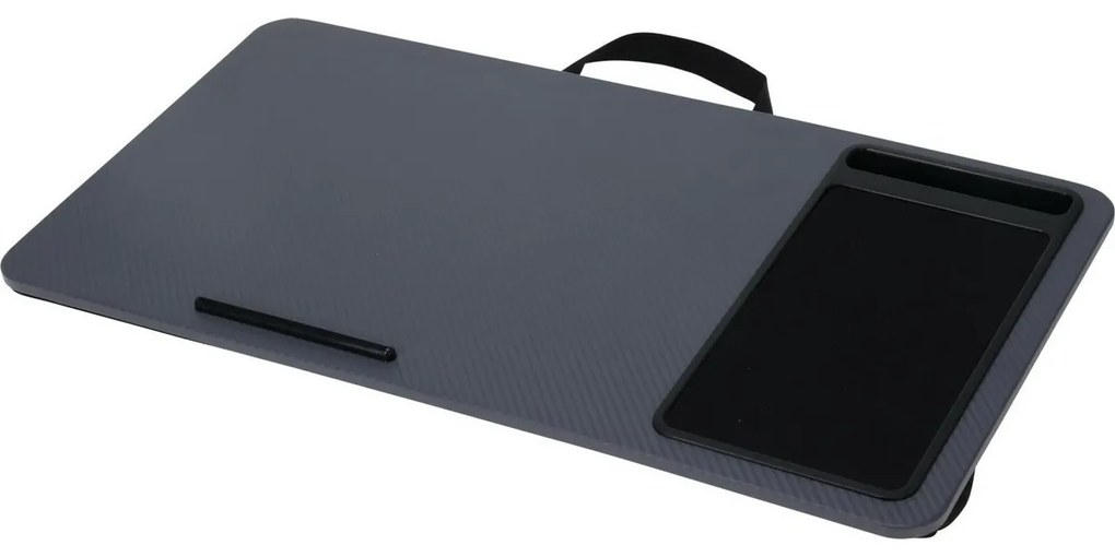 Masă laterală pentru laptop, gri , 57,5 x 4 x 30,5cm, MDF