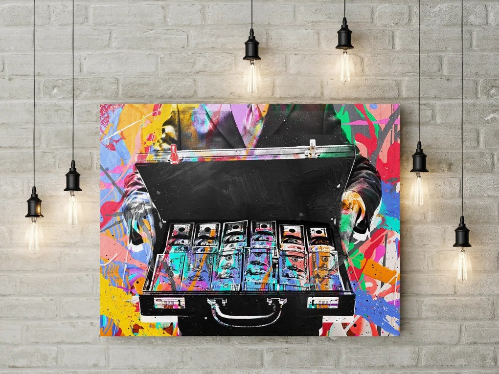 Tablou canvas Money Case 120x80 cm