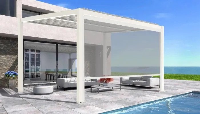 Copertină electrică LUXE 270x218cm până la 3 m alb