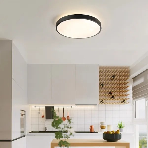 Brilagi - Lampă LED reglabilă GLASS POOL DOUBLE LED/48W/230V 40 cm neagră + telecomandă