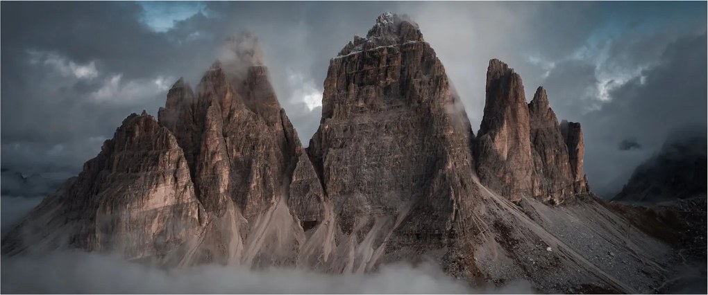 Tablou - Trei Dinți, Dolomiți Italieni (120x50 cm)