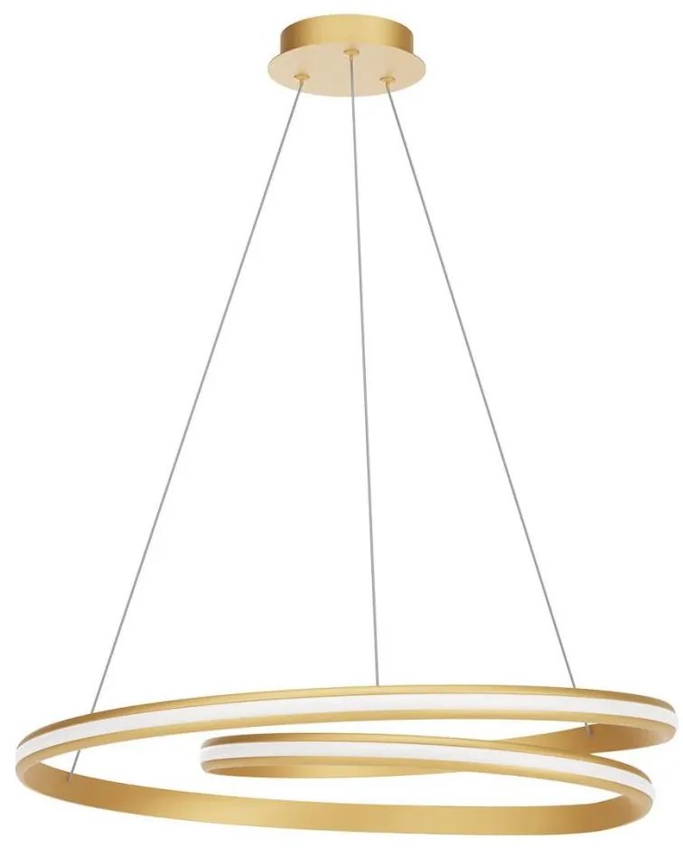 Redo 01-4364 - Lustră LED dimabilă TORSION pe cablu, 60W/230V, auriu