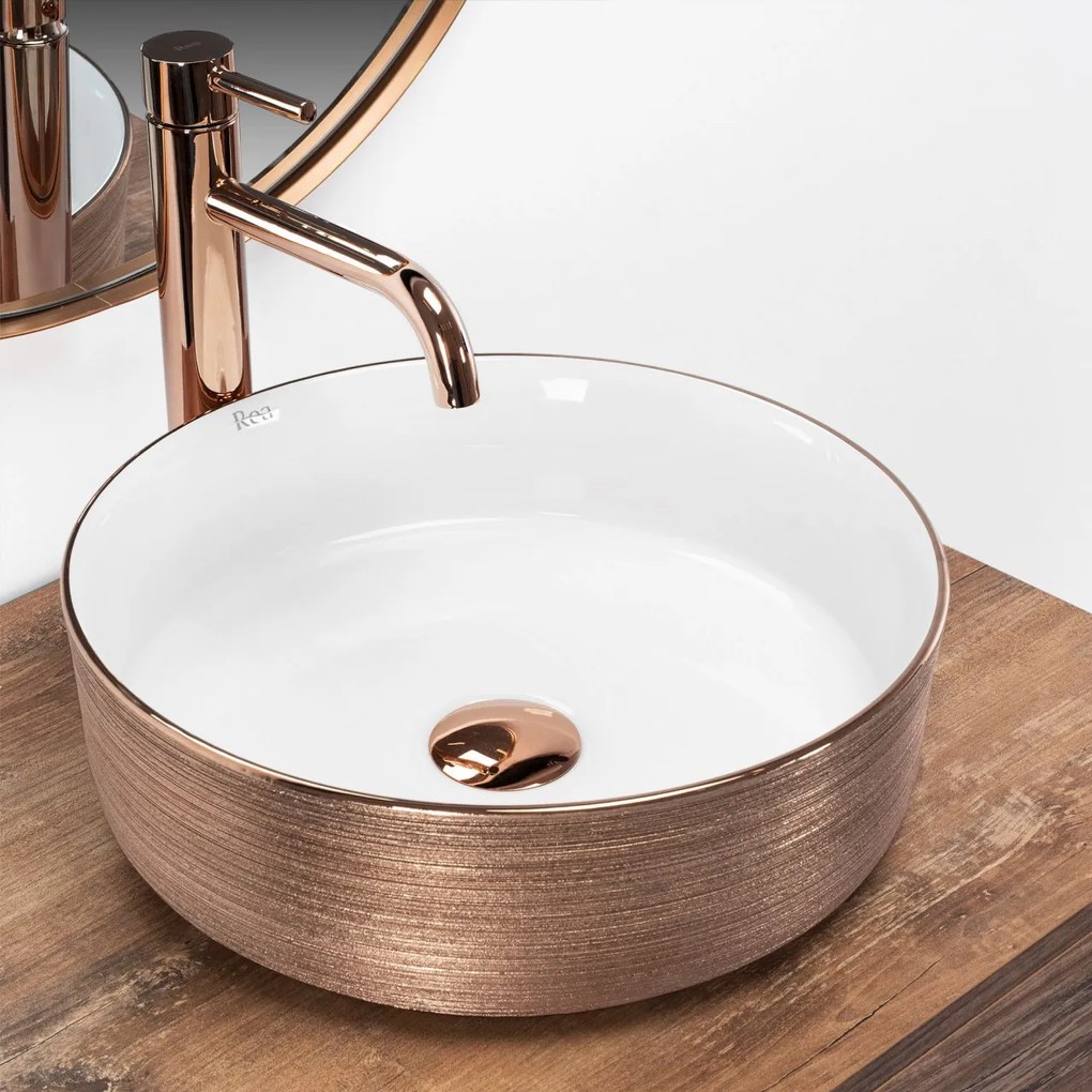 Lavoar pe blat Rea Sami Brush Rose Gold