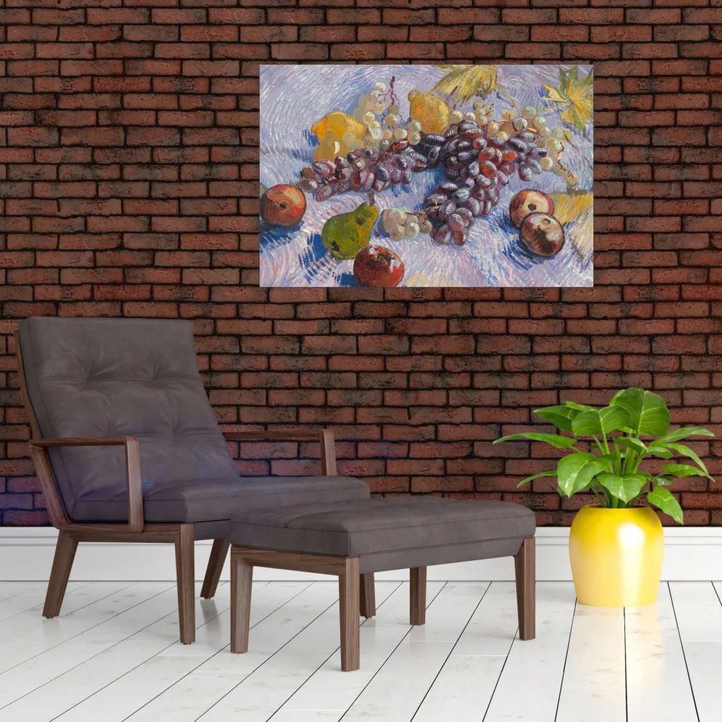 Tablou - Vincent van Gogh, Grapes, Lemons, Pears, and Apples, reproducere (90x60 cm)