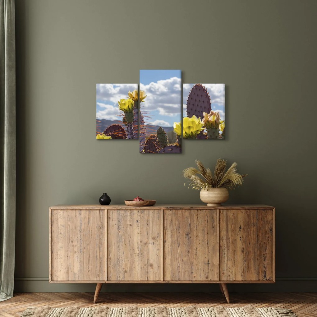Tablou cu floarea de cactus Opunție (90x60 cm)
