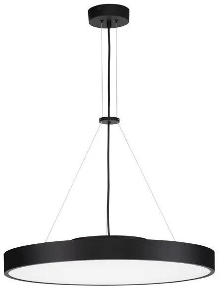 Lustra LED suspendata design circular PERFECT 60cm negru 3000K Dimmable