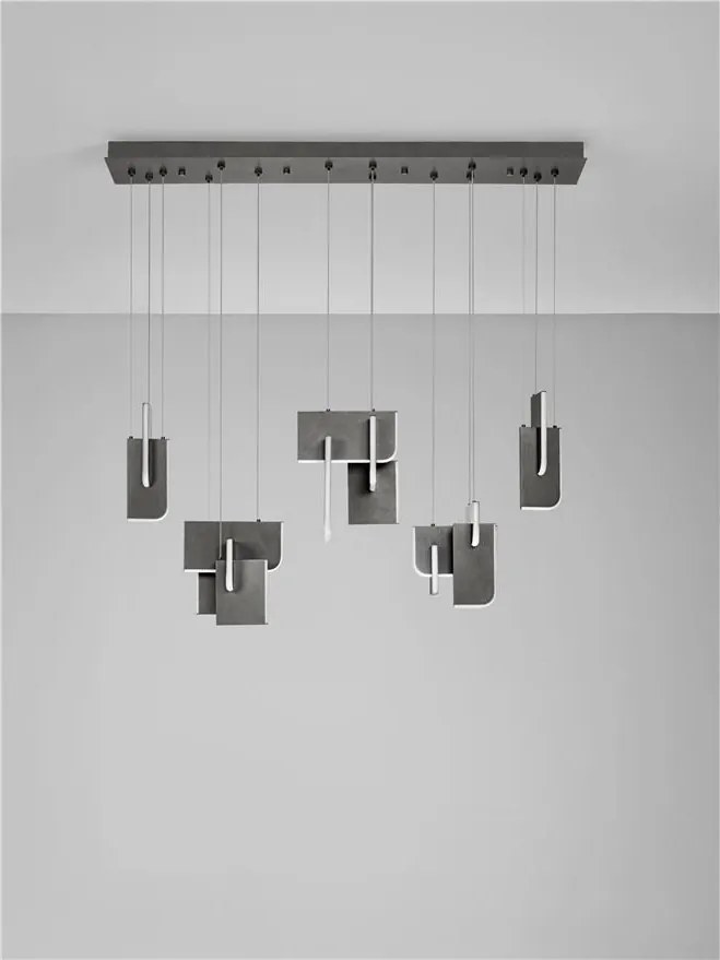 Lustra LED suspendata liniara design decorativ 3000K TOTEM