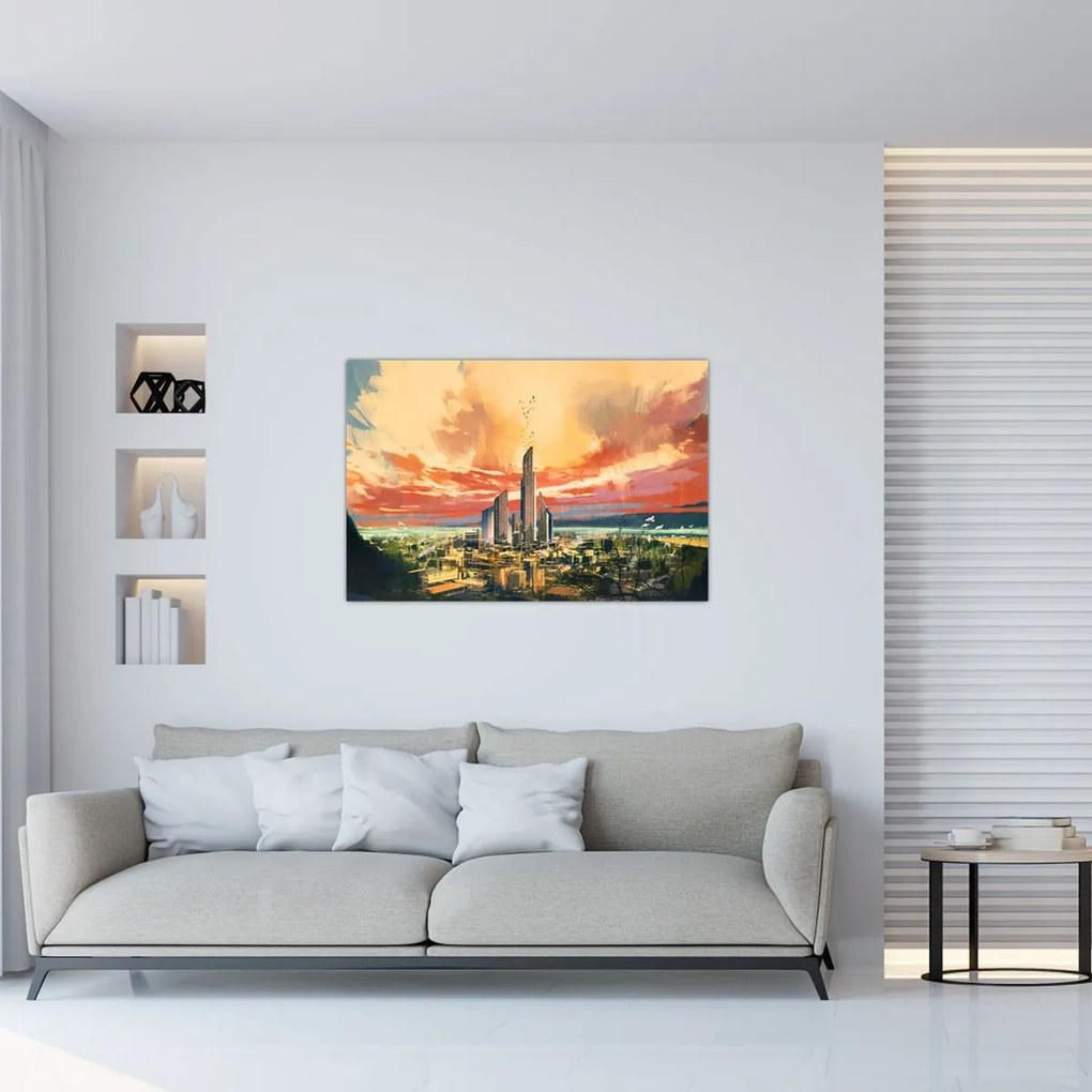 Tablou - Orașul pictat (90x60 cm)