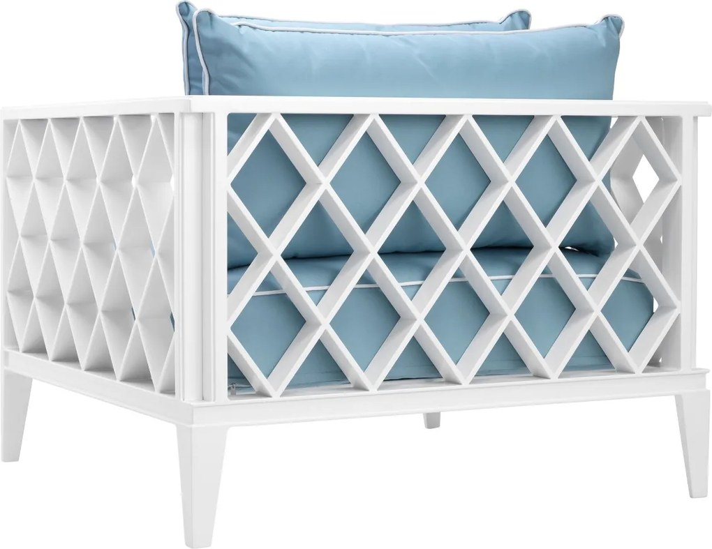 Fotoliu pentru interior si exterior Ocean Club, alb 113033 HZ