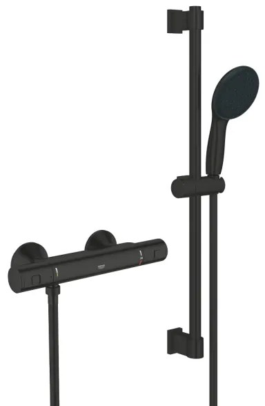 GROHE 345972431 - Baterie de duș termostatică PRECISION START 12” 60 cm, neagră