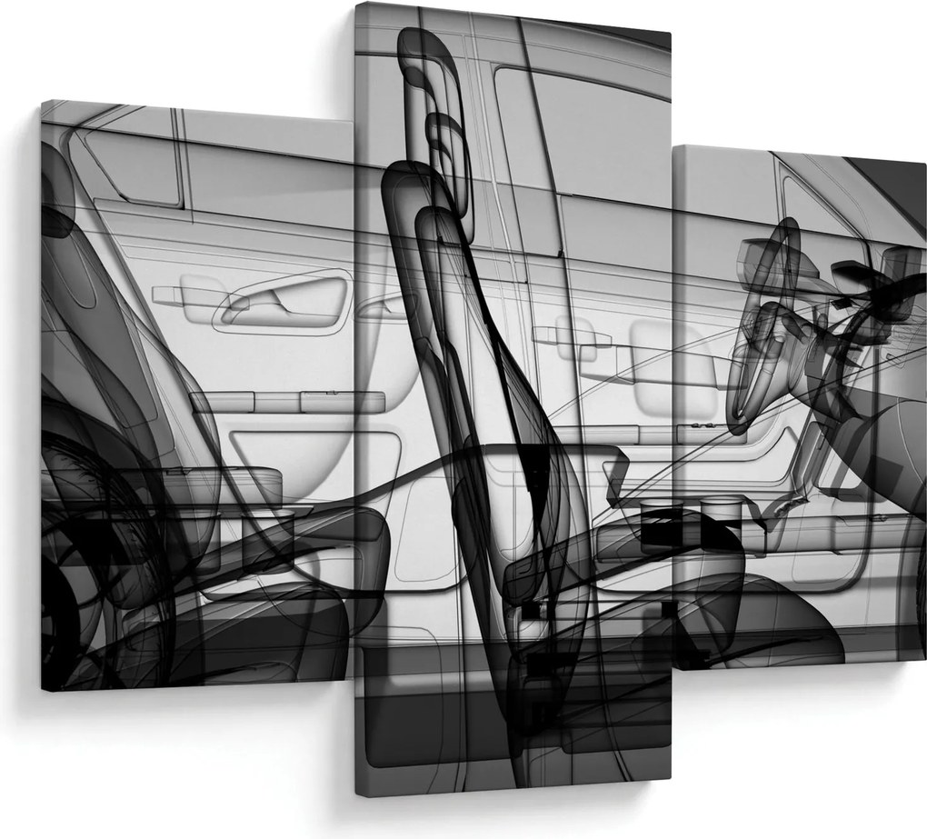 Tablou - 3D model mașina (90x60 cm)