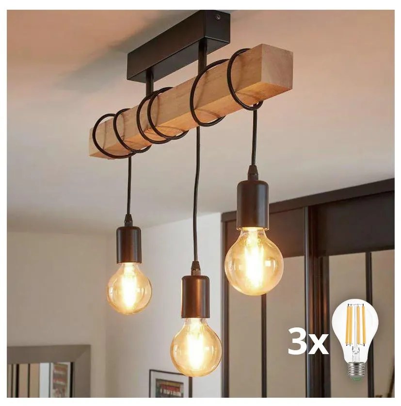 Eglo 55247 - Lustră aplicată LED TOWNSHEND 3xE27/60W/230V