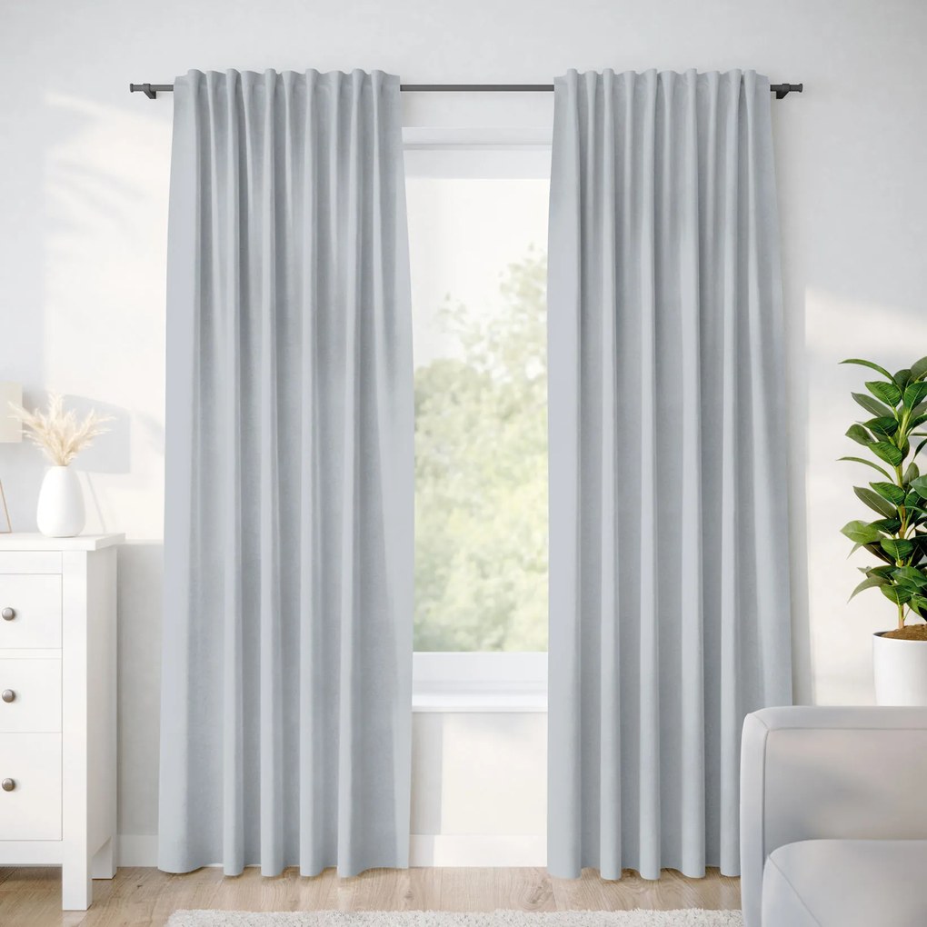 Goldea draperie decorativă loneta - gri deschis 160x140 cm