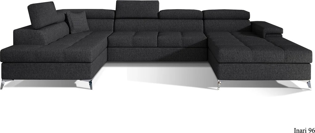 Colțar lemn masiv Formă U Extensibil Linde 345x202cm Personalizabil - Kronos 29, Dreapta