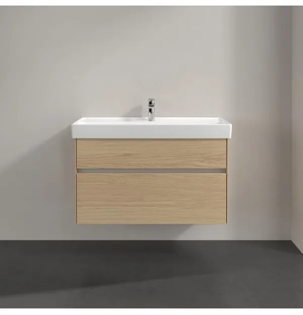 Dulap baza suspendat, Villeroy&Boch Collaro, 95.4x54.6x44.4cm, iluminare ambientala, C011L0