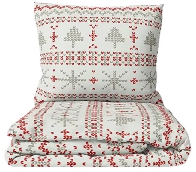 Lenjerie de pat din bumbac NORDIC JOY albă Dimensiune lenjerie de pat: 70 x 90 cm | 140 x 200 cm