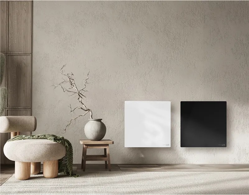 Convector electric de perete AENO AGH0011S, 500W, 12 m², LED, Wi-Fi, Senzori de inclinare si cadere, IP24, Alb