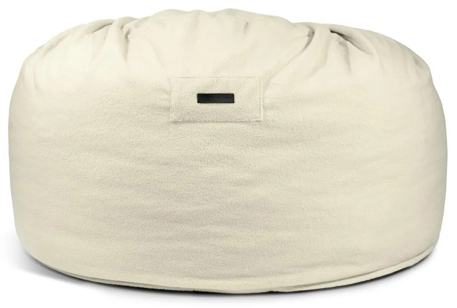 Fotoliu bean bag maro cu tapițerie din țesătură bouclé Om 135 – SLOWDOWN