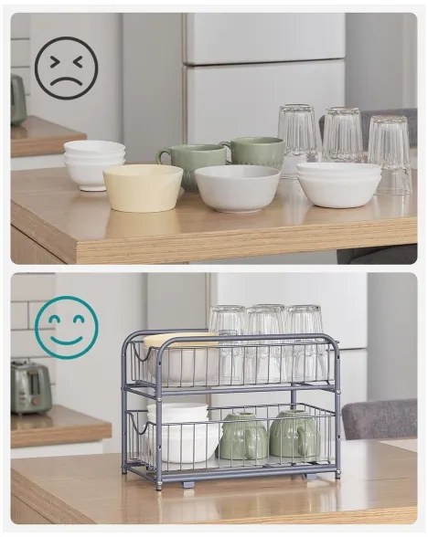 Organizator de depozitare MARGE, gri