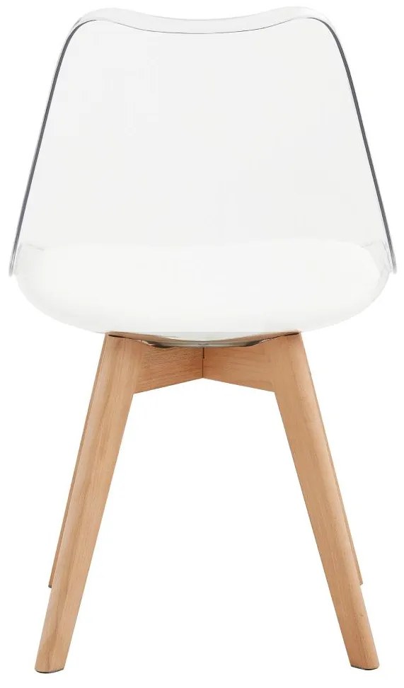 Scaun sufragerie Bralla 2 (transparent + fag + alb) . 1116244