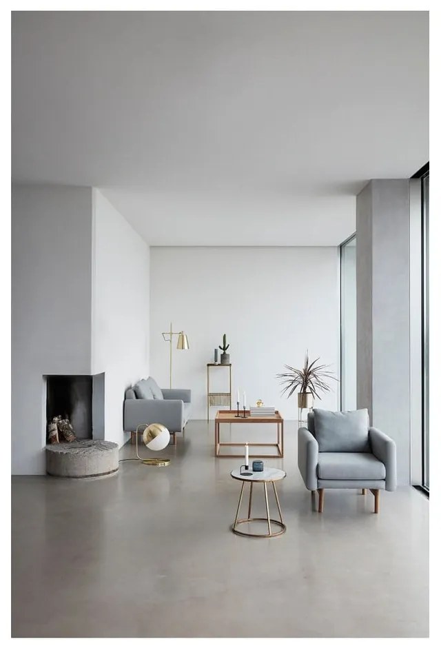 Set 2 ghivece pe piedestal Hübsch Gardo, arămiu