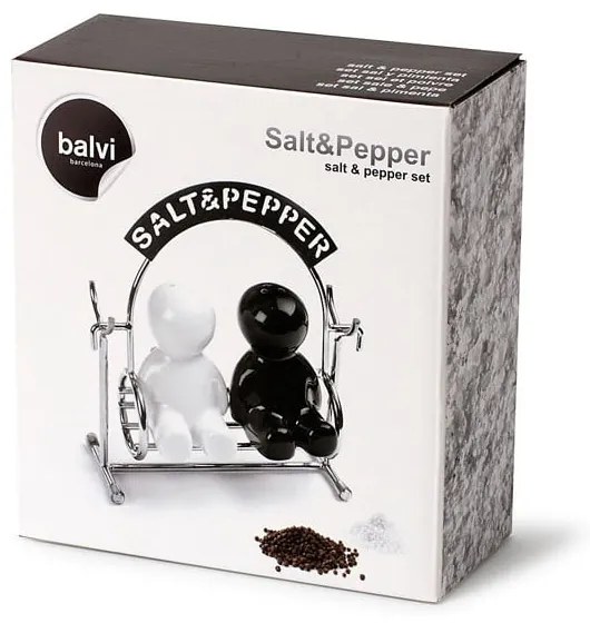 Solniță și piperniță cu suport Salt & Pepper – Balvi