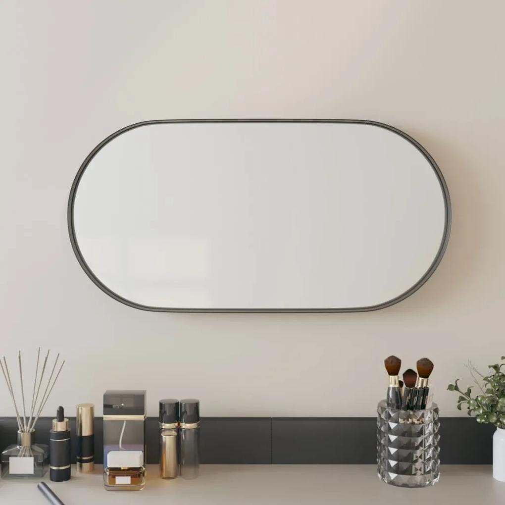 Oglinda de perete, negru, 20x40 cm, ovala 1, Negru, 20 x 40 cm