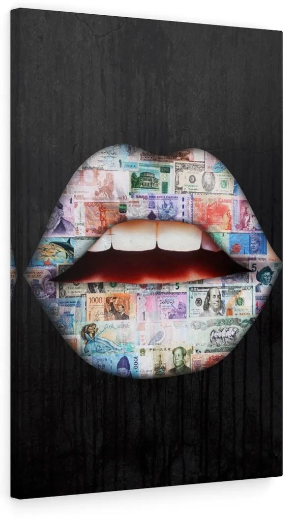 Tablou canvas International Money Lips 120x80 cm