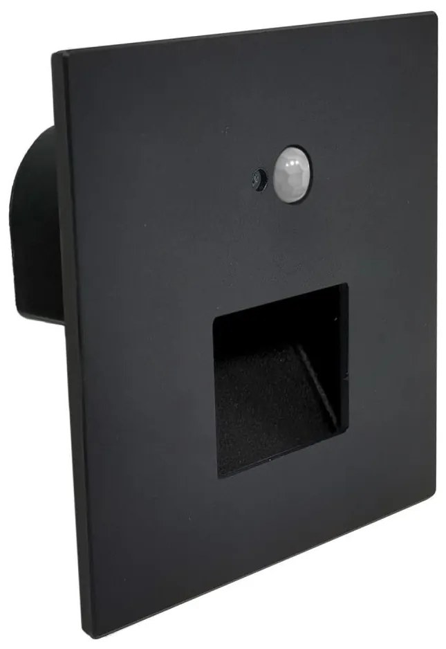 Brilagi Lampă LED de scară JACK cu senzor, 3W, 230V, 3000/4000/6500K, negru