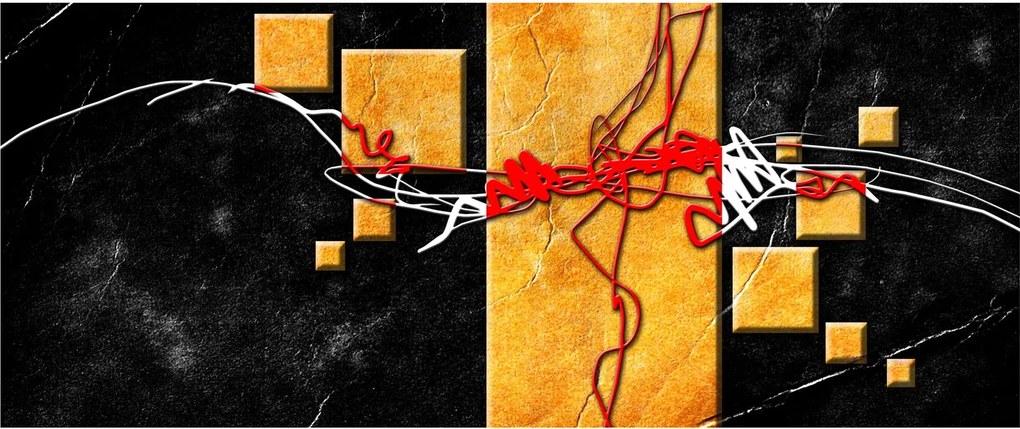 Tablou abstract - Dansatoare (120x50 cm)