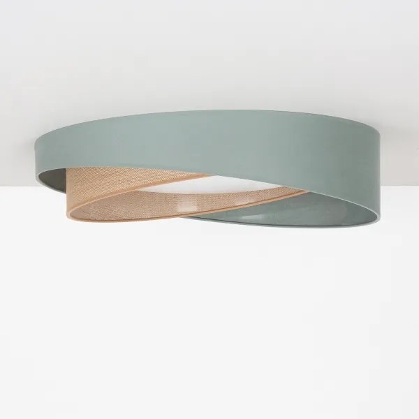 BRILAGI-LED Plafonieră VELVET TWIST LED/24W/230V 4000K diam. 55 cm verde/bej.