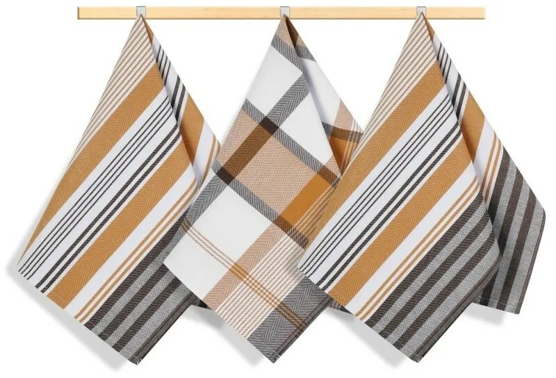 Bellatex Șervețel de bucătărie Proužek, 50 x 70 cm, set de 3 bucăți