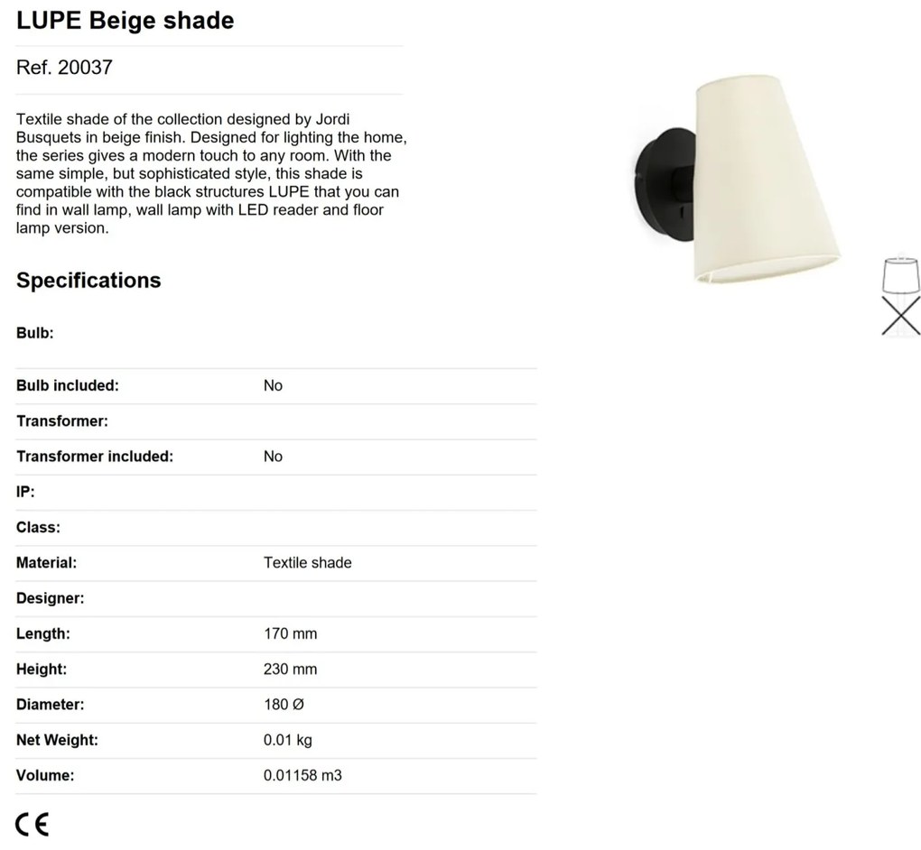 Aplica cu reader LED moderna design elegant LUPE negru/bej