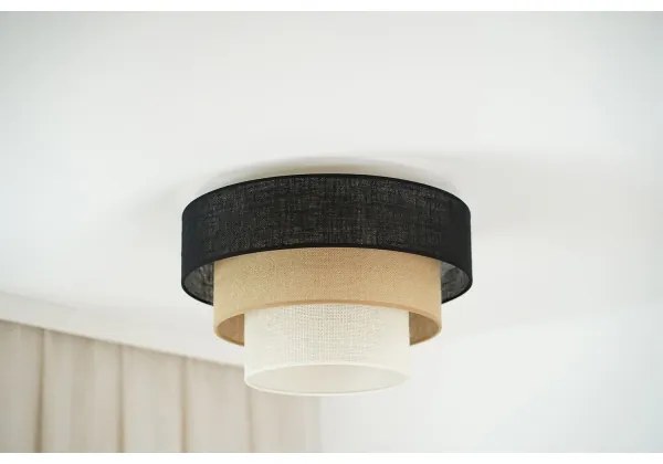 Brilagi - Lustr ASPEN LUNETA 1xE27/15W/230V pr. 45 cm negru/bej/crem