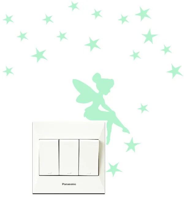 Sticker intrerupator Glow in the Dark Fairy