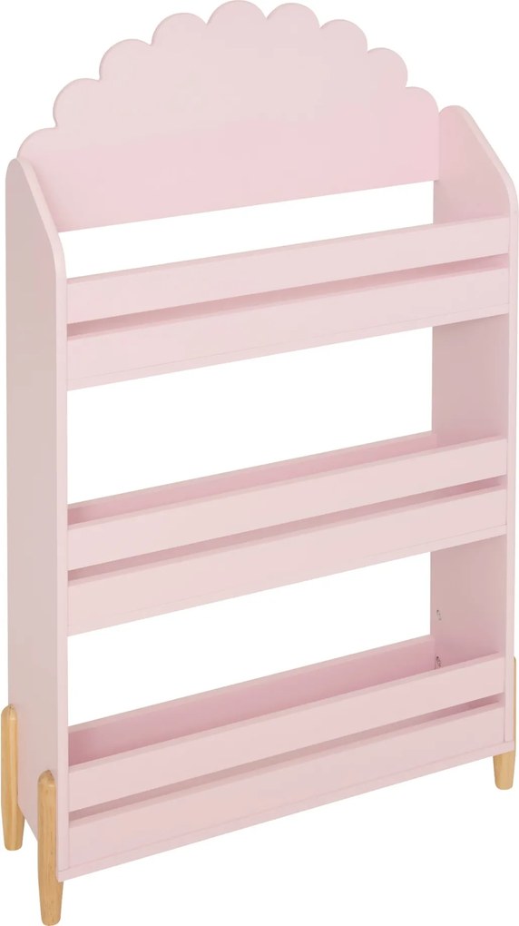 Bibliotecă pentru copii FJELLA, 61,5 x 18,5 x 100 cm, floare