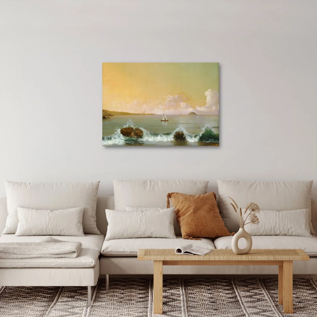 Tablou - Martin Johnson Heade, Rio de Janeiro Bay, reproducere (70x50 cm)