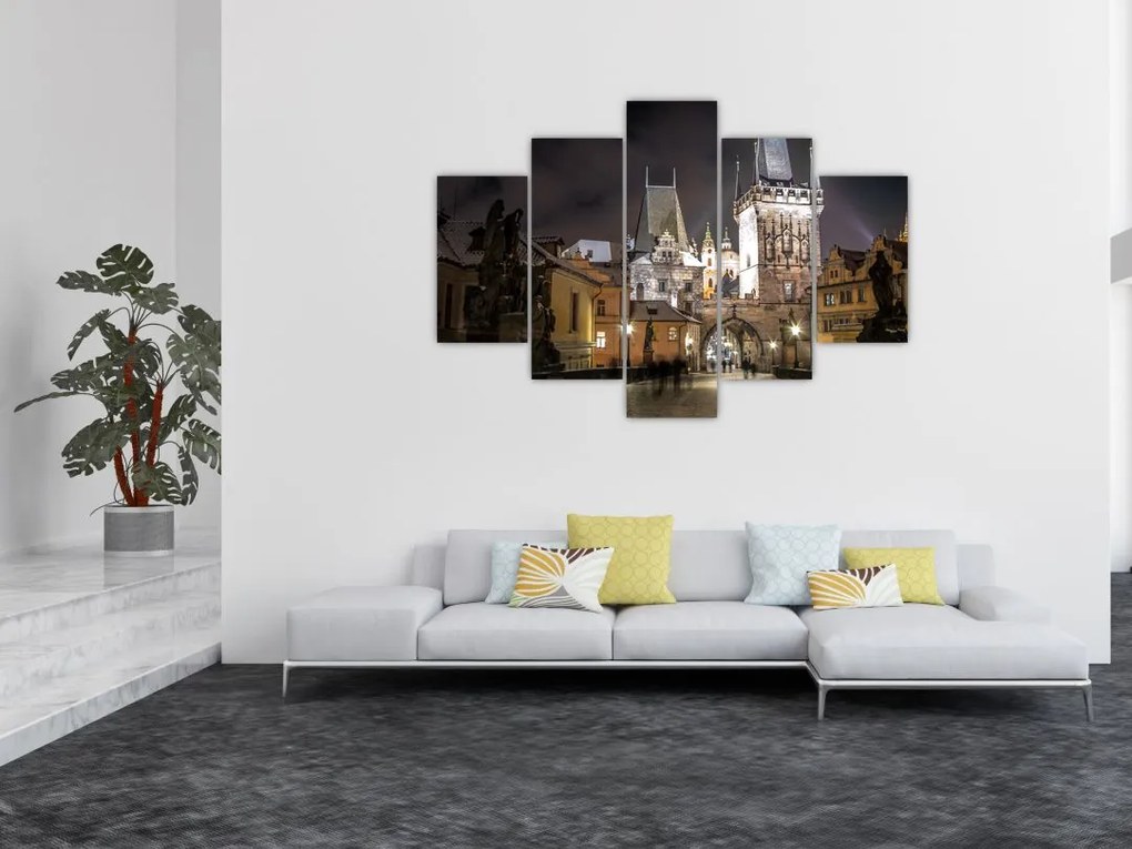 Tablou cu Poarta de pulbere iluminată (150x105 cm)