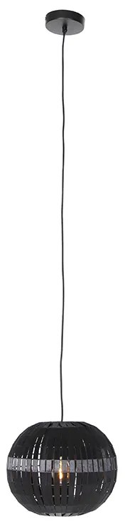 Lampă modernă suspendată neagră 30 cm - Zoë