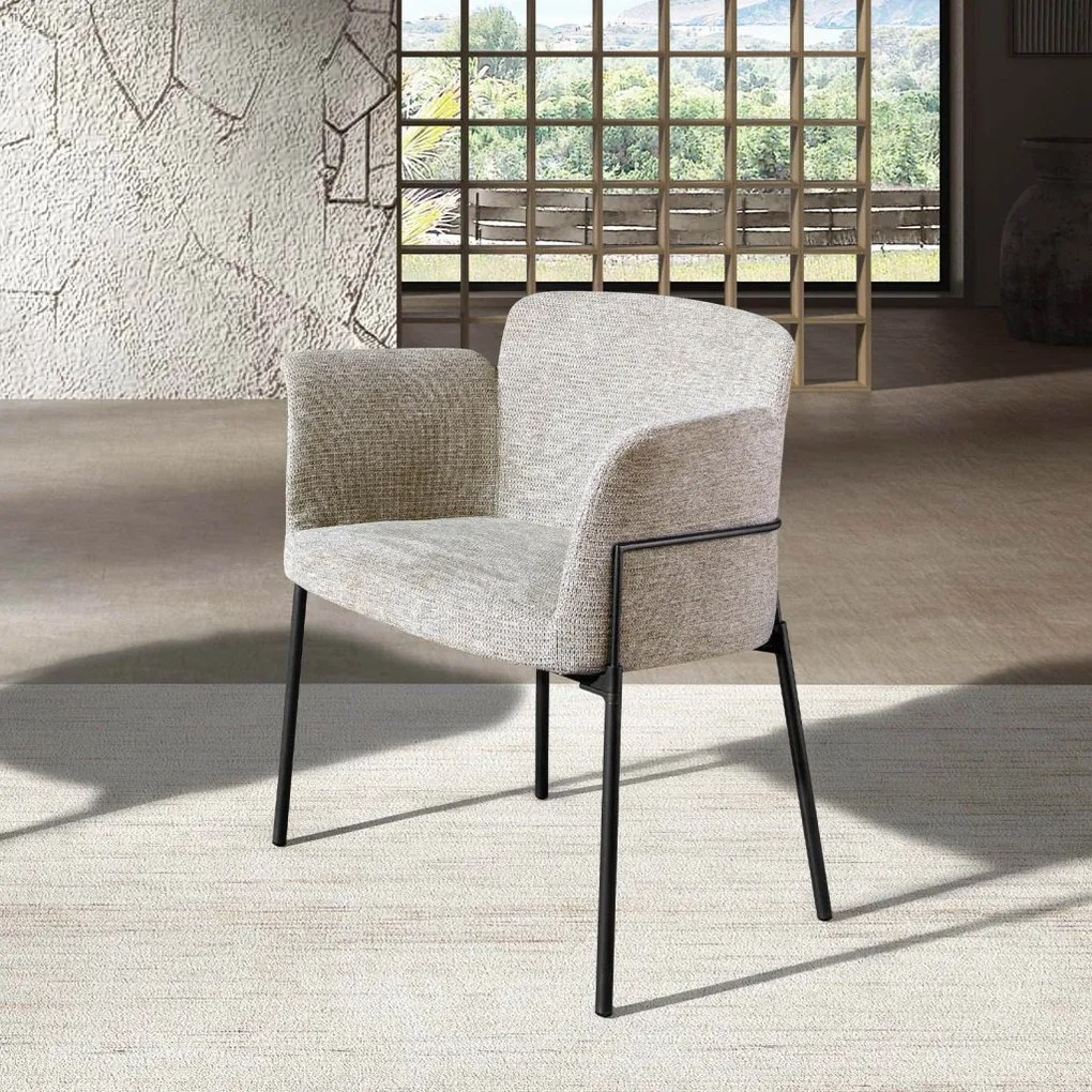 Scaun modern design italian, Tesatura, Grey