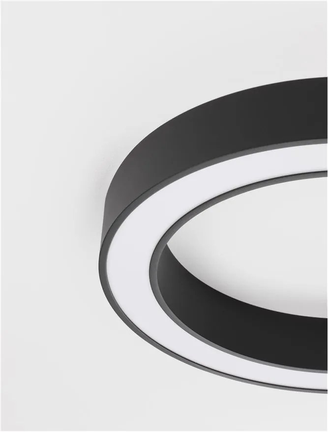 Lustra LED aplicata design modern OPAL 50W negru