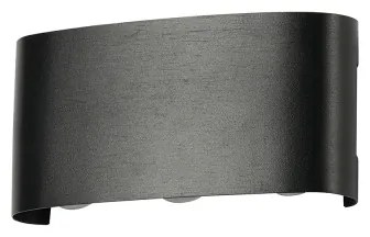 Brilagi - Aplică LED de exterior FLAREBOX, 6W, 230V, neagră, IP65