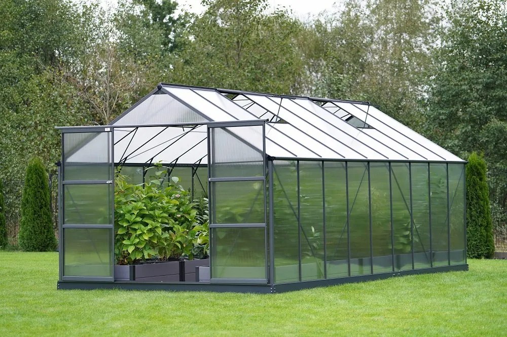 Sera din aluminiu Azalia 2,5 x 5,5 m CoverTech antracit