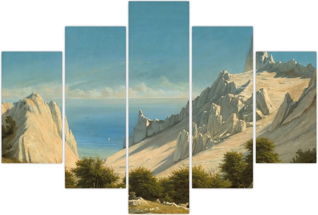 Tablou - Georg Emil Libert, View of Sommerspiret, the Cliffs of Møn, reproducere (150x105 cm)