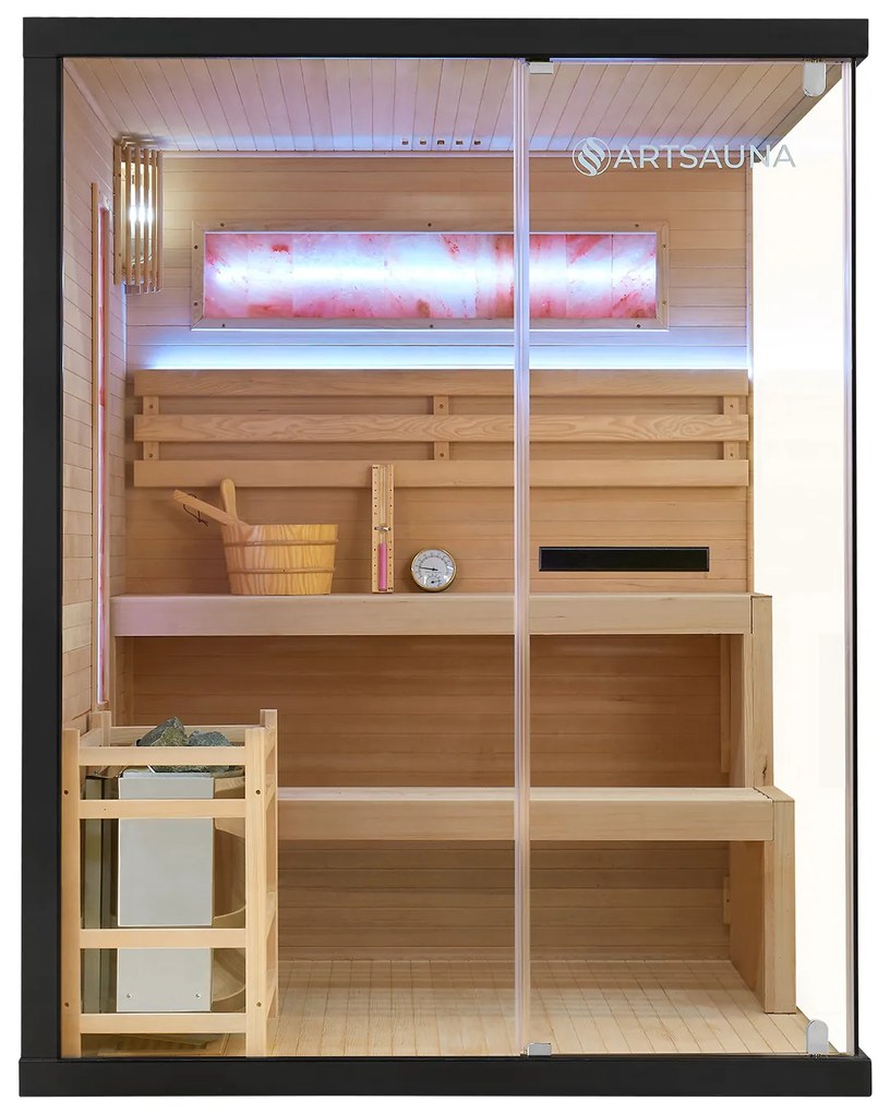 Vnútorná sauna Vantaa 150 so soľnými kameňmi